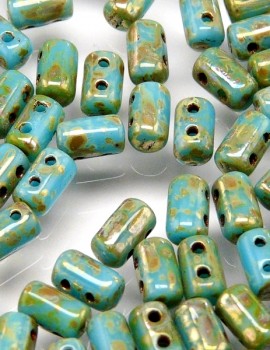 Rulla gyöngy - Turquoise Picasso