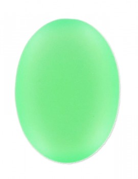 Lunasoft Cabochon 25x18 mm - Fluoreszkáló zöld