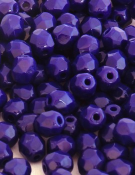 Cseh csiszolt 4mm-Navy Blue-40 db
