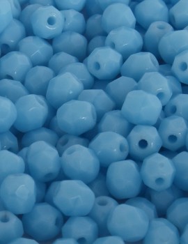 Cseh csiszolt 4 mm-Opaque Sky Blue-40 db