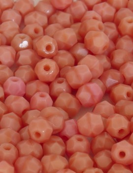 Cseh csiszolt 4mm-Pink Coral-40 db