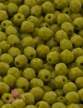 Cseh csiszolt 4mm-Opaque Olivine (53400)-40 db