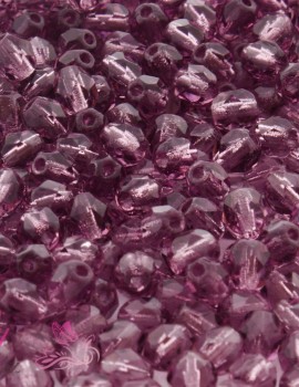 Cseh csiszolt 4mm-Amethyst-40 db