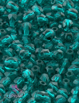 Cseh csiszolt 4mm-Teal -40 db