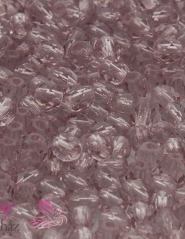Cseh csiszolt 4mm-Light Amethyst-40 db