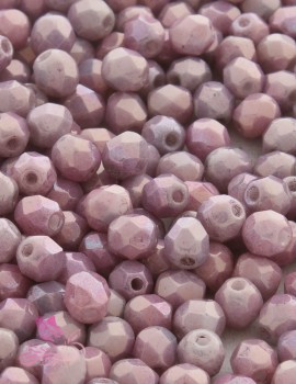 Cseh csiszolt 4mm-Matte Luster Metallic Amethyst-40 db