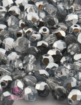 Cseh csiszolt 4 mm-Coated Half Silver-40 db