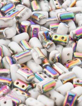 Rulla gyöngy-Chalk White Vitrail-