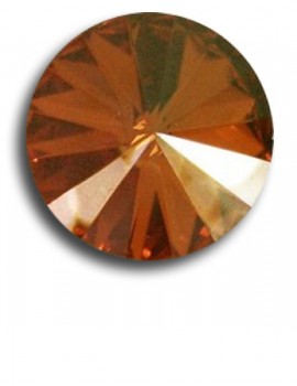 Swarovski rivoli 8 mm-Smoed Topas-1 db