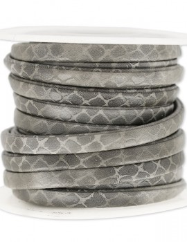 5 mm műbőr kígyó-szürke-10 cm
