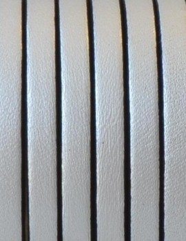 5x1,5 mm bőr-metal silver-1 cm