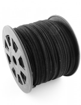 Hasított bőrszál- 3mm-fekete