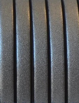 5 x15 mm bőr-stét metál ezst-1 cm