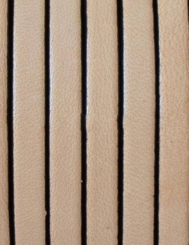5 mm lapos bőrszál-Natúr-1 cm