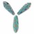 Lándzsa 5x16 mm - Green Turquoise Peacockeye