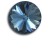 Swarovski rivoli 8 mm-Denim Blue-1 db