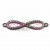 Strasszos infinity-fekete-1 db