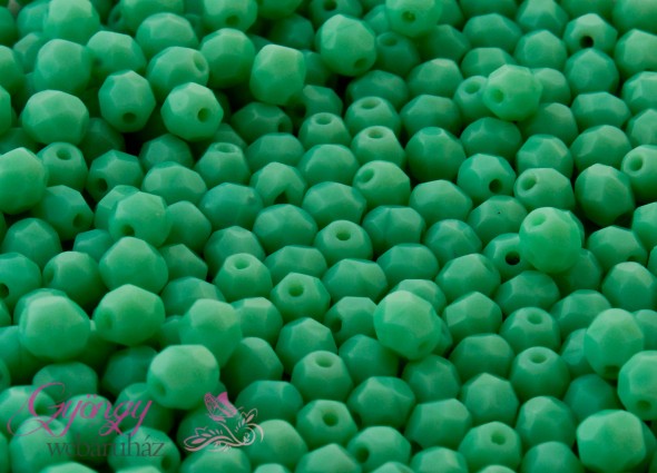 Cseh csiszolt 4mm-Green Turquoise (53130)-40 db