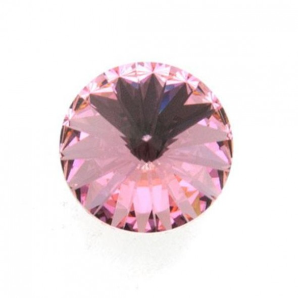 Swarovski rivoli 14 mm-Light Rose-1 db