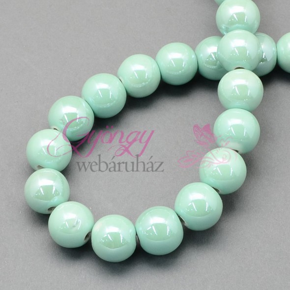 8 mm porcelán-aqumarin-5 db