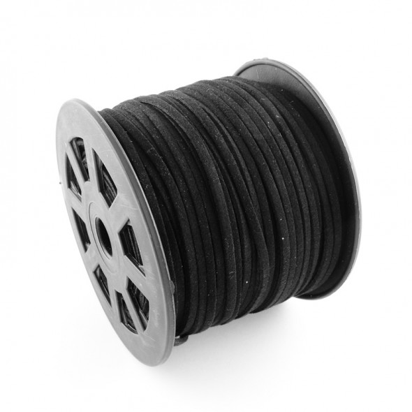 Hasított bőrszál- 3mm-fekete