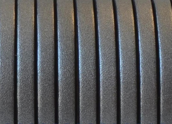 5 x15 mm bőr-stét metál ezst-1 cm