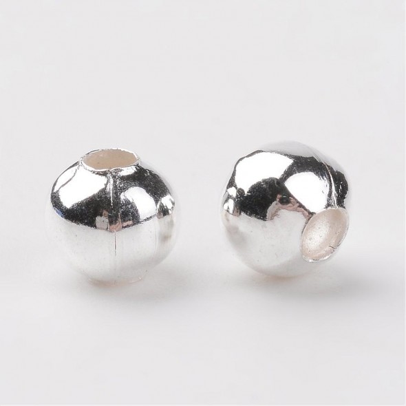 5 mm golyó köztes-Ezüst-5 db