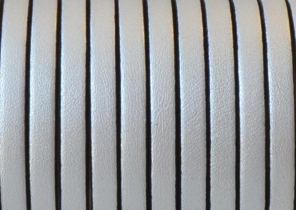 5x1,5 mm bőr-metal silver-1 cm