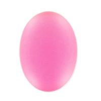 Lunasoft Cabochon 25x18 mm - Fluoreszkáló Rózsa