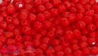 Cseh csiszolt 4 mm-Opaque light red(93190)-40 db