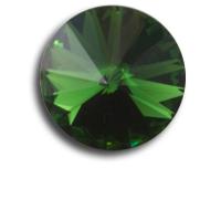 Swarovski rivoli 8 mm-Dark Moss Green-1 db