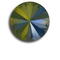 Swarovski rivoli 8 mm-Crystal Iridescent Green-1 db