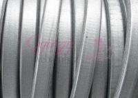 Ovális bőr 10x6 mm-Metál sötét ezüst-1 cm