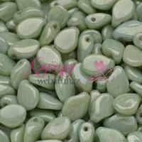 Pip 5x7 mm-Chalk White Mint Luster-20